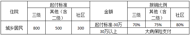 住院报销比例